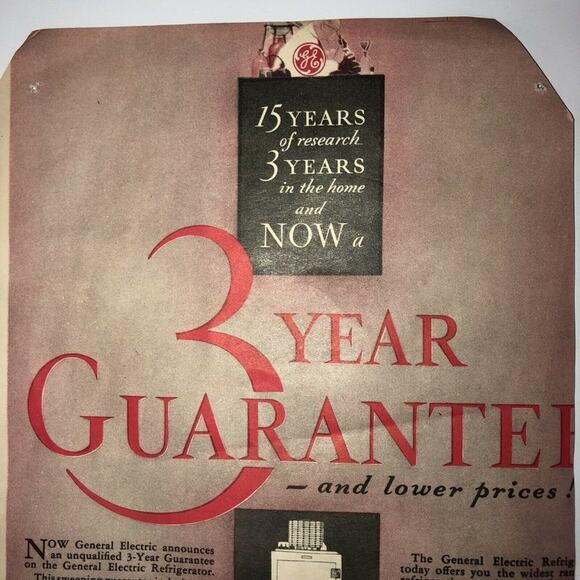 Antique Ann Brockman GE Ad Print 1930s Original Frame - Picture 6 of 12